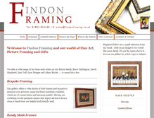 Tablet Screenshot of findonframing.co.uk